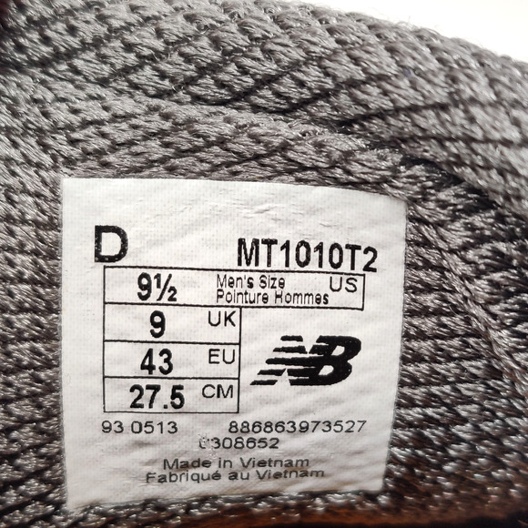 New Balance Minimus 1010v2 Trail Running Shoes Mens 9.5 D Gray Orange MT1010T2 - Picture 3 of 16